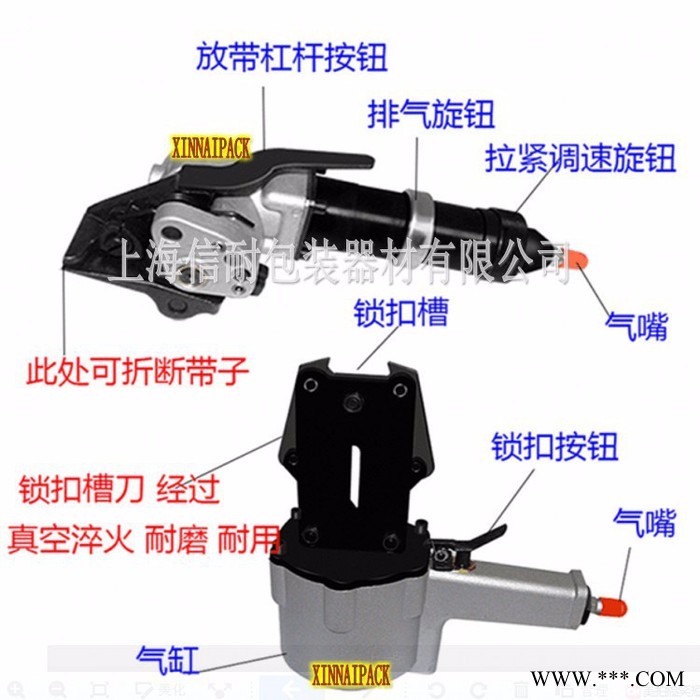 信耐KZL/S-19/25/32  气动分离式打包机  气动钢带打包机  气动打包机厂家图2