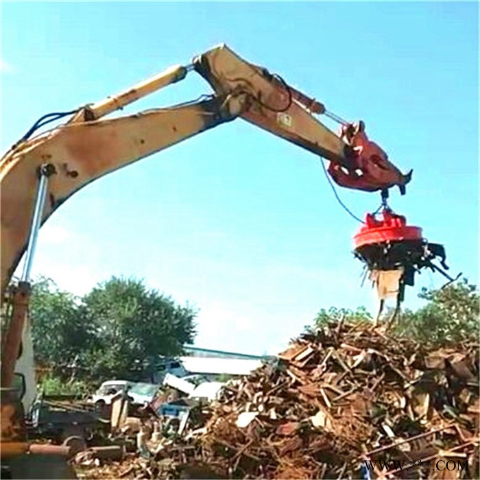 秦皇岛废钢起重电磁铁厂商 鑫运1米2起重电磁铁吸盘厂家报价图3